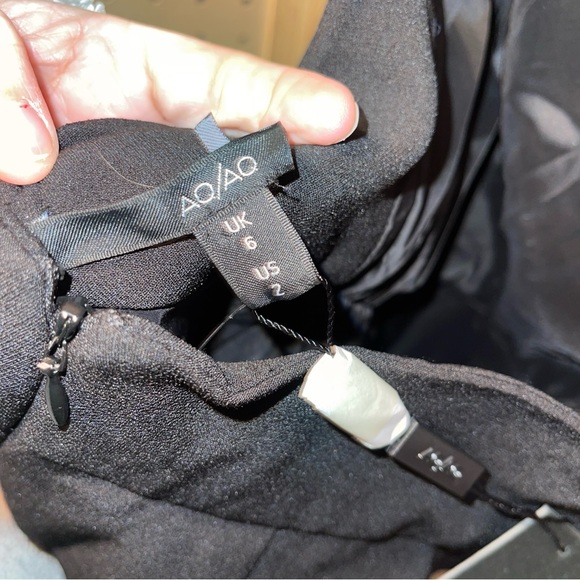 Elegant Black Halter Dress AQ/AQ Size 2‎ - Picture 7 of 8